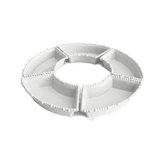 Set of 5 White Appetizer Plates - Joke - Baci Milano